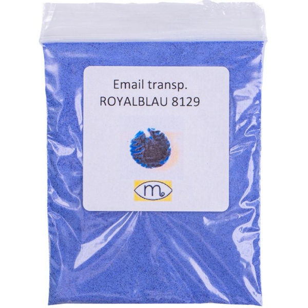 Schmuckemail transparent royalblau